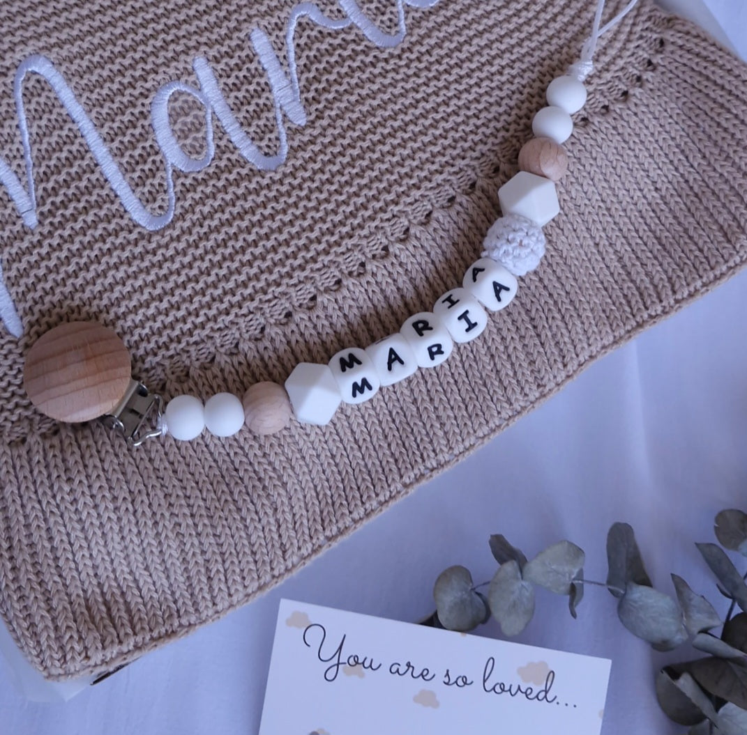 Personalized Pacifierclip Holder