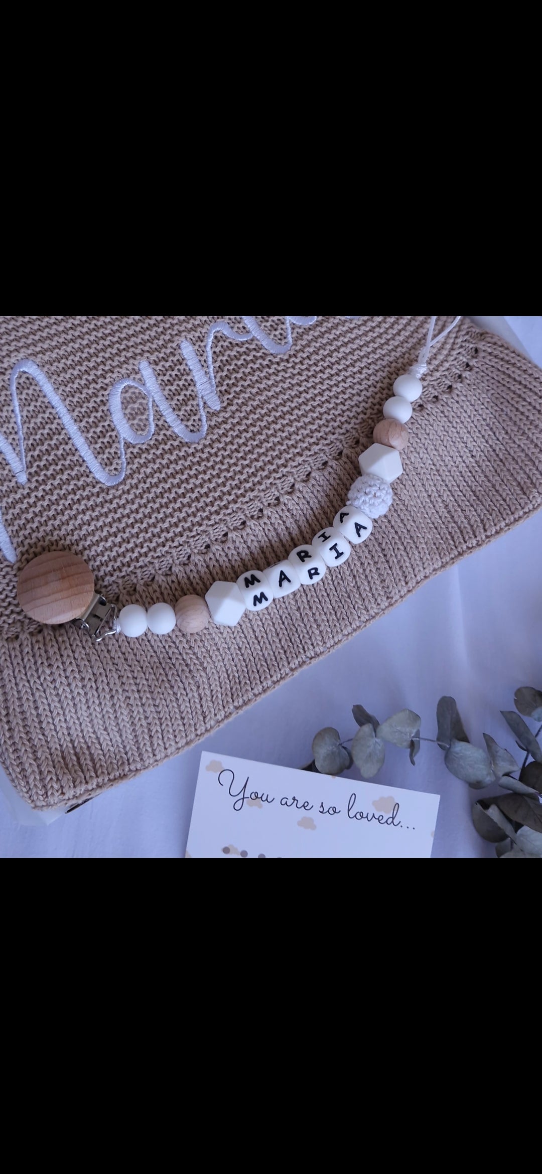 Personalized Pacifierclip Holder