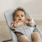 BabyBjörn Bouncer Bliss, Woven, Light Grey Mélange - BOBO BOUTIQUE