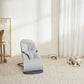 BabyBjörn Bouncer Bliss, Woven, Light Grey Mélange - BOBO BOUTIQUE