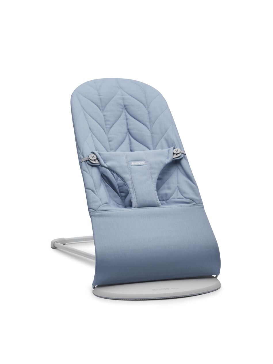 BabyBjörn Bouncer Bliss, Woven, Petal Quilt, Blue - BOBO BOUTIQUE