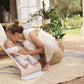 BabyBjörn Bouncer Bliss, Woven, Light Pink Mélange - BOBO BOUTIQUE