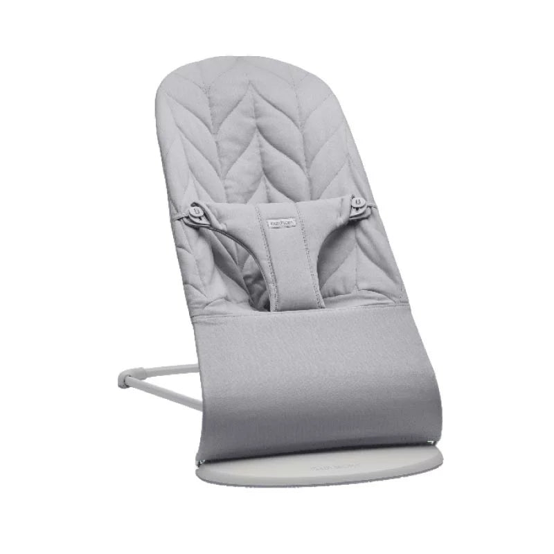 BabyBjörn Bouncer Bliss, Woven, Petal Quilt, Light Grey - BOBO BOUTIQUE