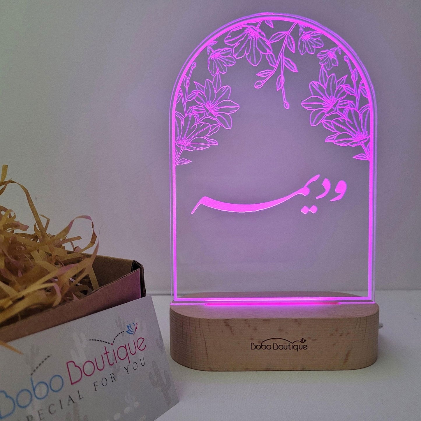 Floral Night Light - Oval - BOBO BOUTIQUE 