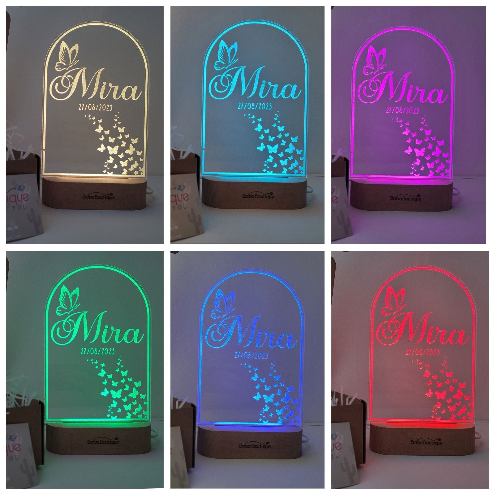 Flying butterflies -Night Light - BOBO BOUTIQUE 