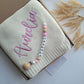 Personalized Knitted Blanket & Pacifierclip - BOBO BOUTIQUE