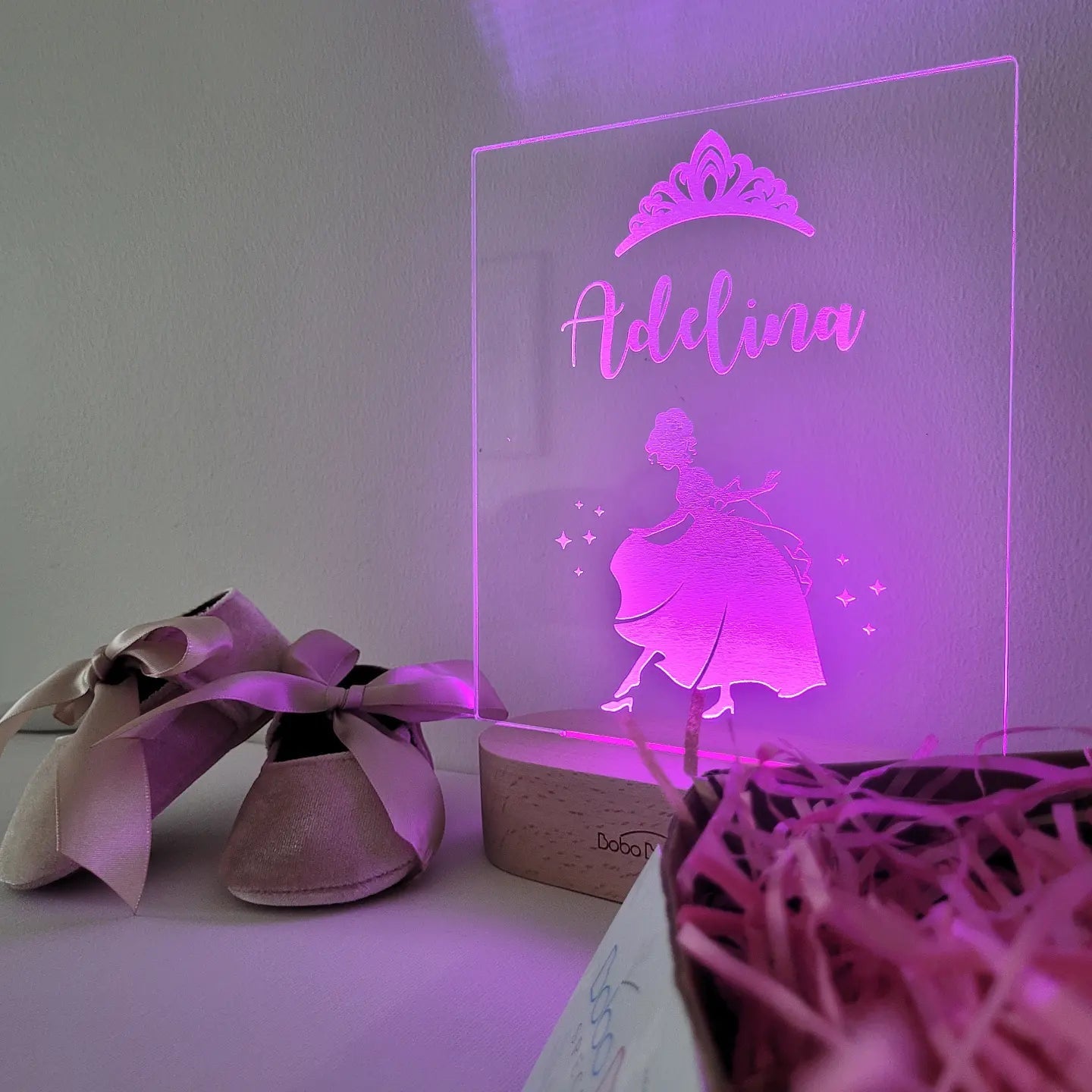Personalized Night Light - Cinderella - BOBO BOUTIQUE 