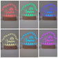 Personalized Night Light - Cloud & Hearts - BOBO BOUTIQUE