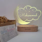 Personalized Night Light - Cloud With Stars - BOBO BOUTIQUE 