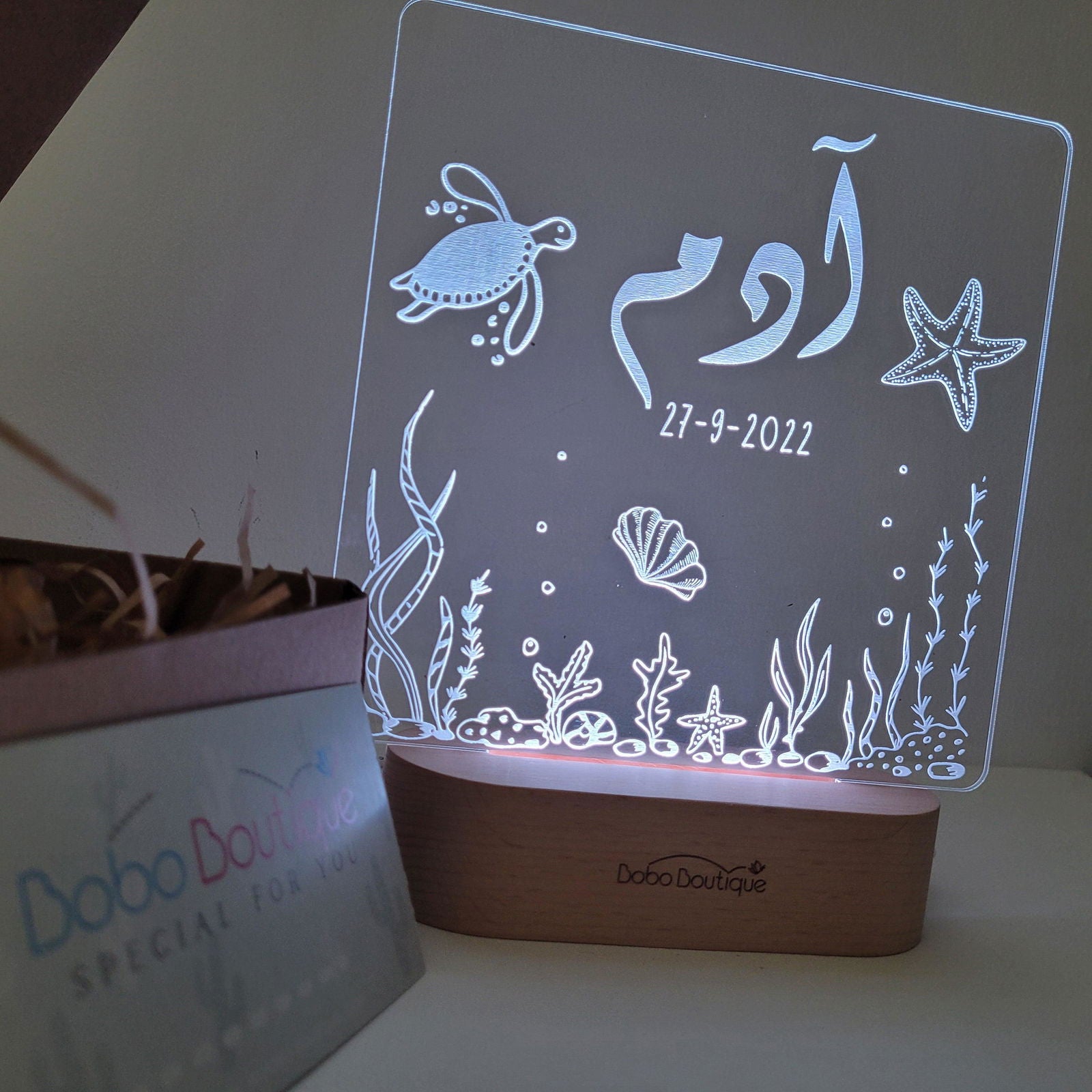 Personalized Night Light - Sea Treasure - BOBO BOUTIQUE 