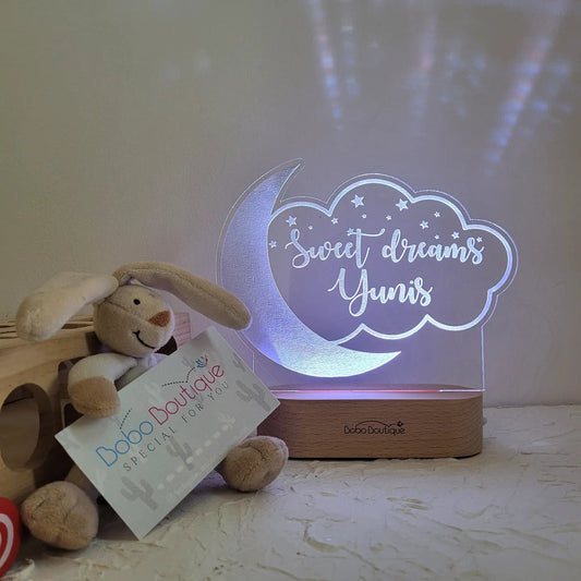 Personalized Night Light - Sweet Dreams - BOBO BOUTIQUE 