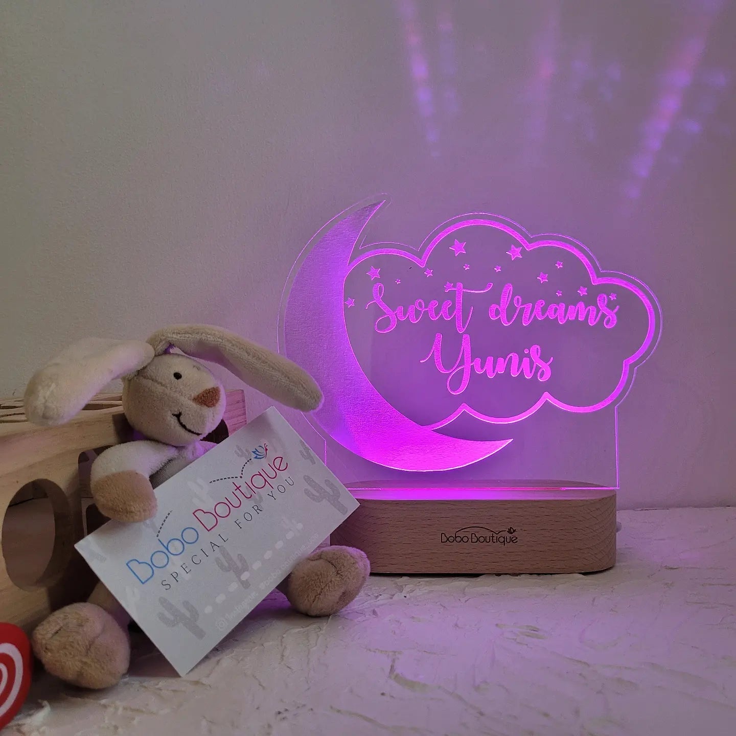 Personalized Night Light - Sweet Dreams - BOBO BOUTIQUE 