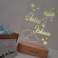 Personalized Siblings Night Light - Cloud Moon With Stars - BOBO BOUTIQUE 