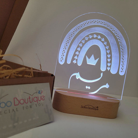 Rainbow Night Light - Crown - BOBO BOUTIQUE 
