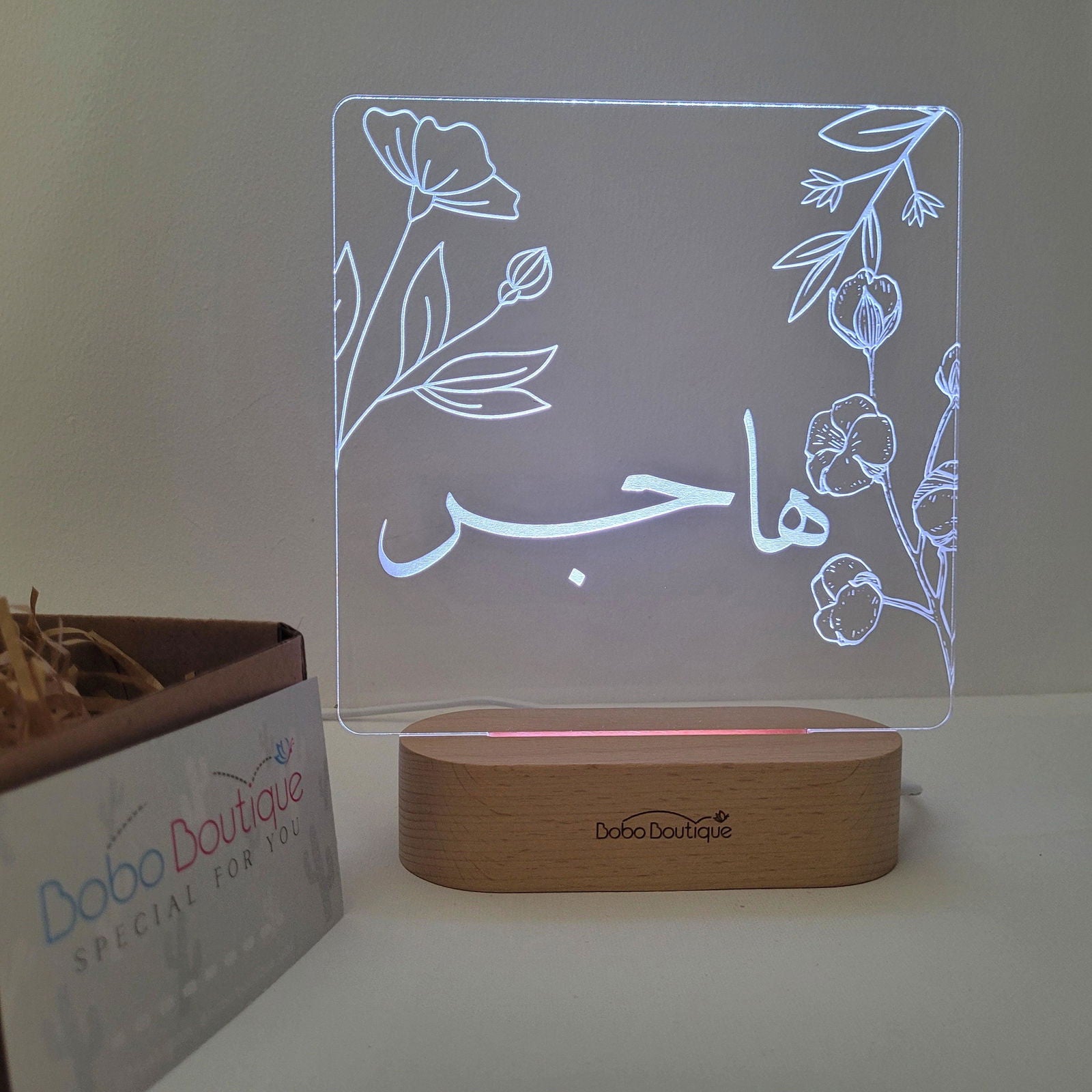 Side Floral Night Light - BOBO BOUTIQUE 