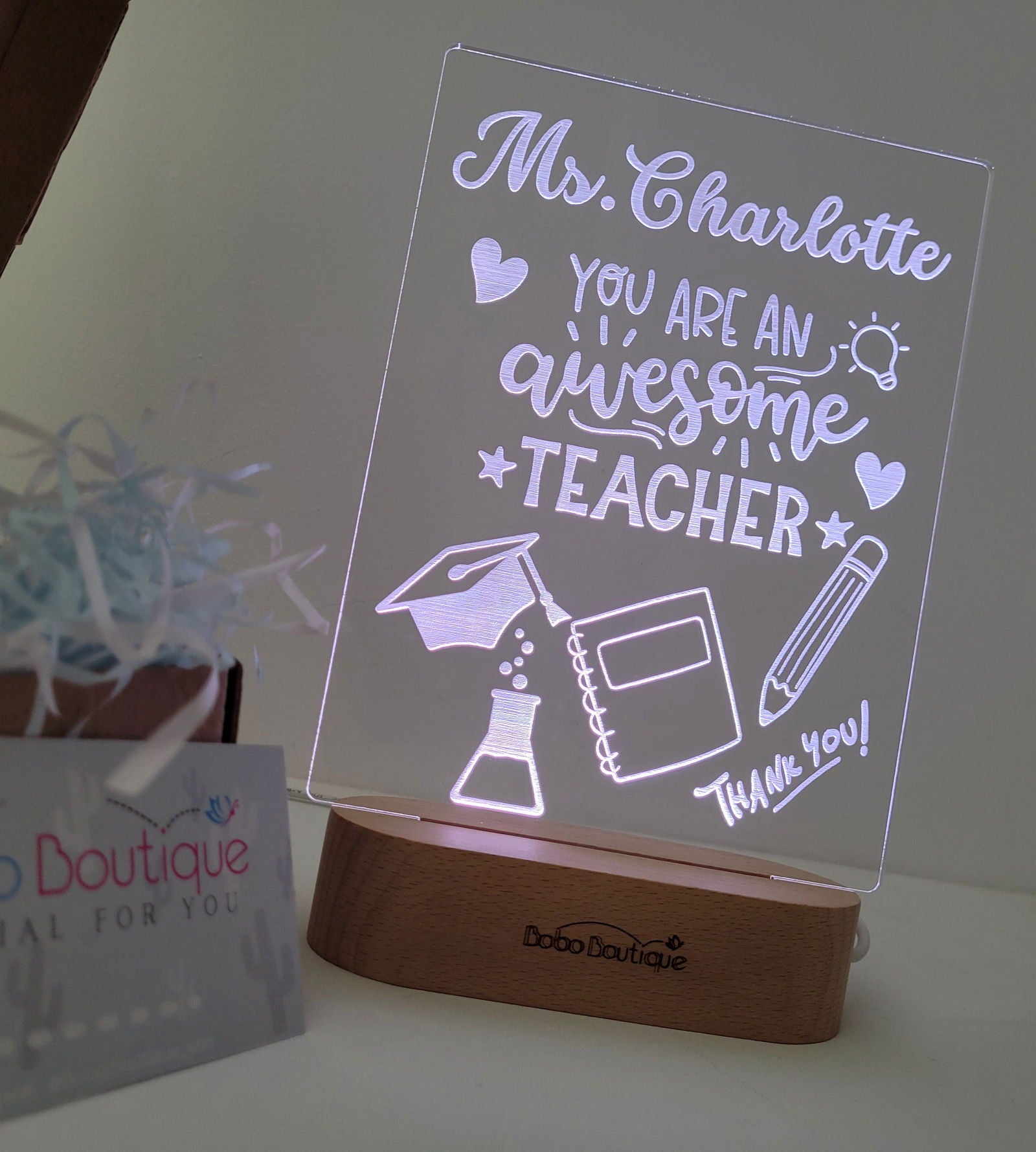 Teacher Gift - Awesome Teacher - BOBO BOUTIQUE 