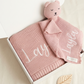 Blanket and Comforter Bear -Blush Pink