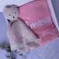 Gift Set - Pink Blanket & Beige Comforter - BOBO BOUTIQUE 
