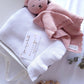 Gift Set - White Blanket & Pink Comforter - BOBO BOUTIQUE
