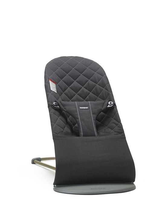 BabyBjörn Bouncer Bliss, Woven, Classic Quilt, Black - BOBO BOUTIQUE