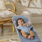 BabyBjörn Bouncer Bliss, Woven, Petal Quilt, Blue - BOBO BOUTIQUE